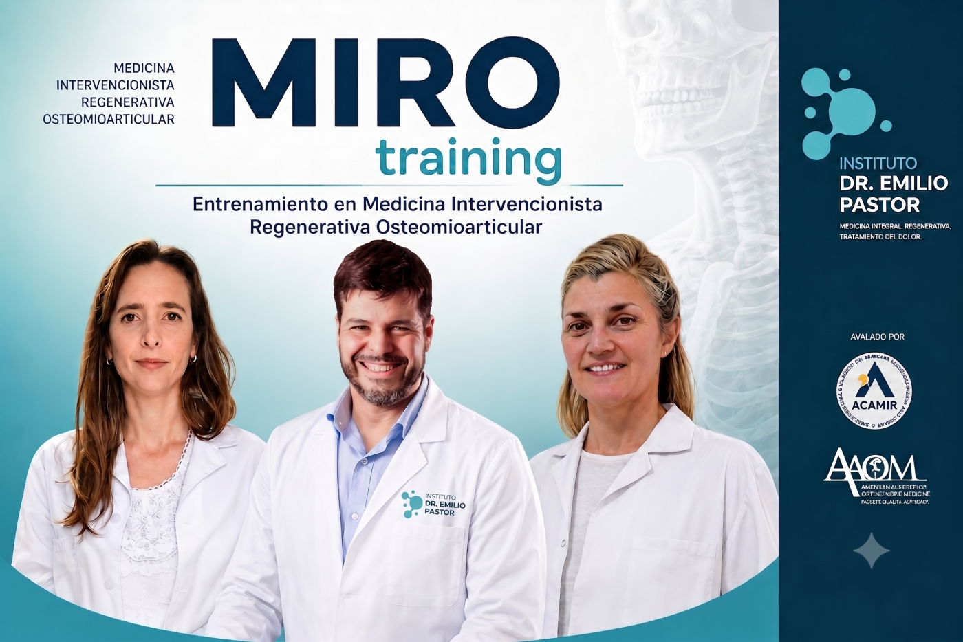 MIRO TRAINING 2026: ENTRENAMIENTO EN MEDICINA INTERVENCIONISTA REGENERATIVA OSTEOMIOARTICULAR