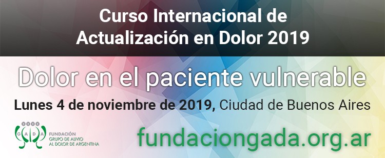 Curso internacional de actualización en dolor (CIAD) 2019